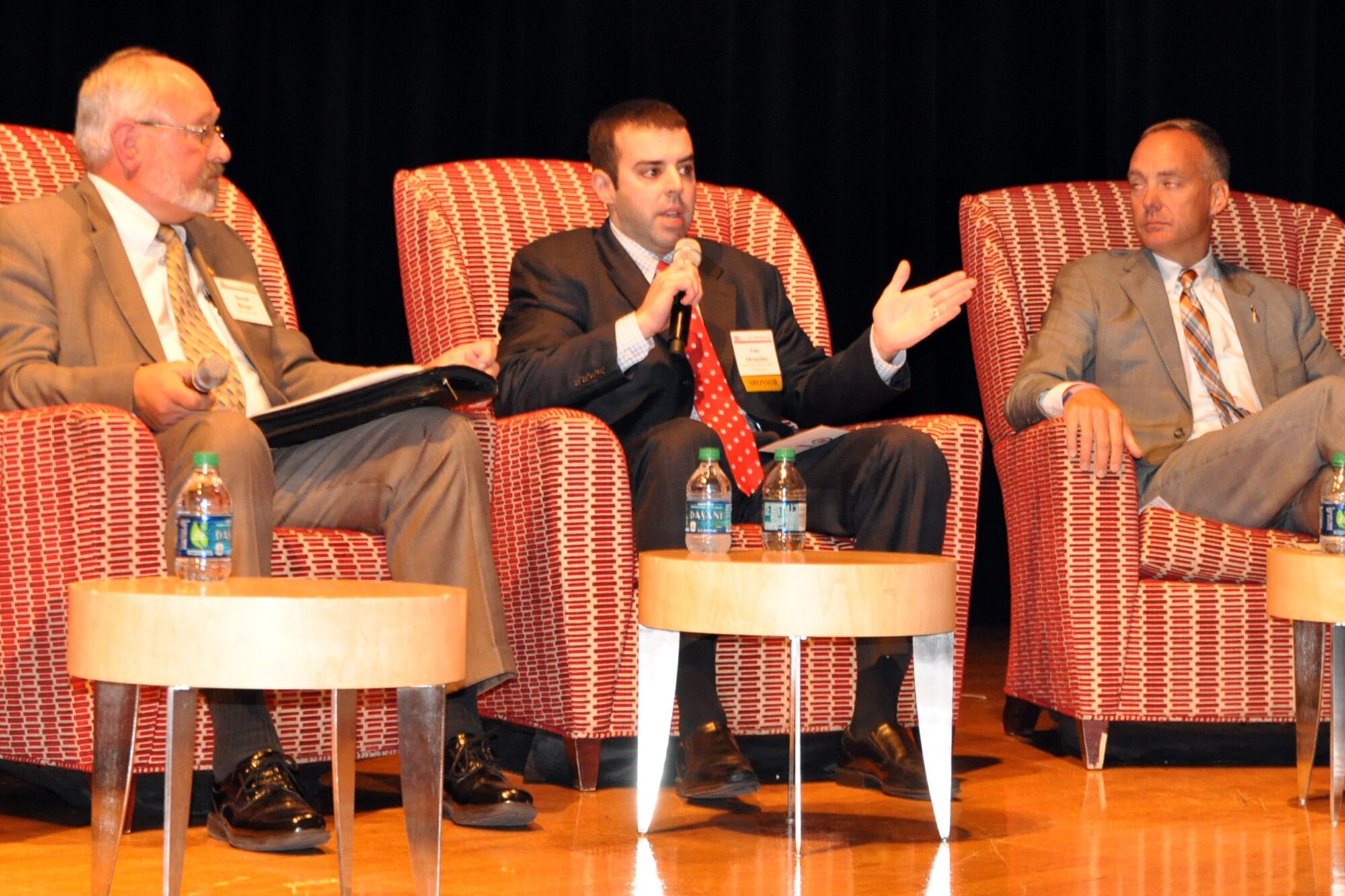 Eastern Ohio Military Affairs Commission Director, Vito Abbruzino, Esq., discusses the issue of community support for the state’s military installations during the inaugural Ohio Defense Forum held at The Ohio State University here, Oct. 6, 2016. The purpose of the forum was to create a united front for national security and defense in Ohio regarding the state’s defense and military industries and facilities in light of recent and potential upcoming Department of Defense programmatic changes and other future force-shaping including a Congressionally-directed Base Realignment and Closure, or BRAC. (U.S. Air Force photo/Master Sgt. Bob Barko Jr.)