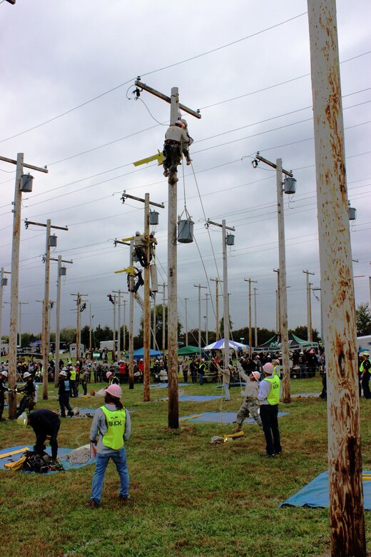 The Delta Company 249th Engineer Battalion, a versatile power generation battalion assigned to the U.S. Army Corps of Engineers, provides commercial-level power to military units and federal relief organizations during full-spectrum operations such as floods and hurricanes. The Lineman Rodeo is a chance for Delta Company to hone technical craft skills, meet, and learn from others in the linework trade. 