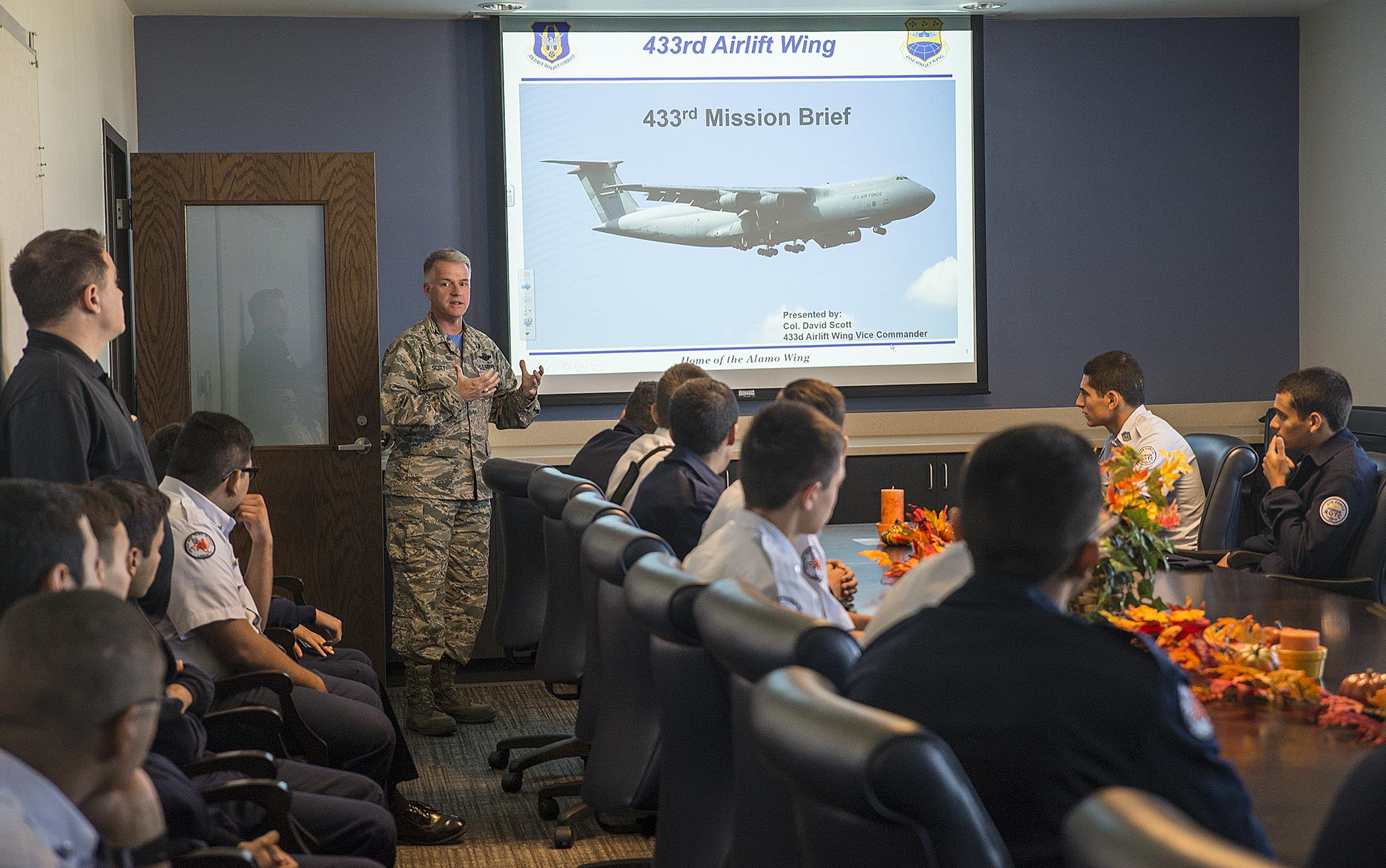 Air Force Junior ROTC students visit Alamo Wing > 433rd Airlift