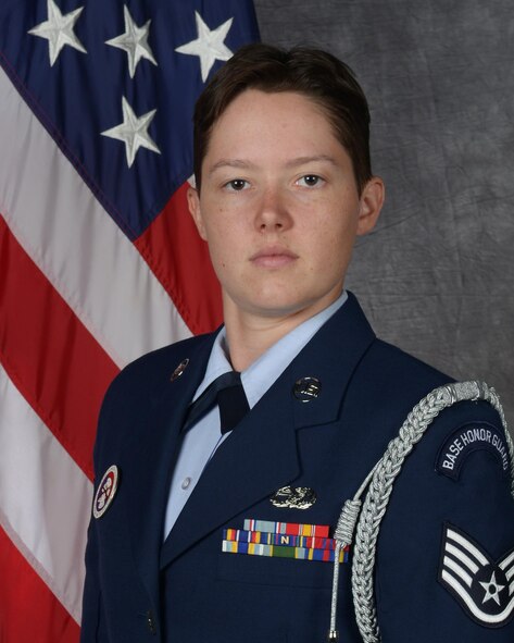 Staff Sgt. Nikole Warn, 5th Logistics Readiness Squadron vehicle maintenance journeyman, was recently selected for the U.S. Air Force Honor Guard. (Courtesy photo)