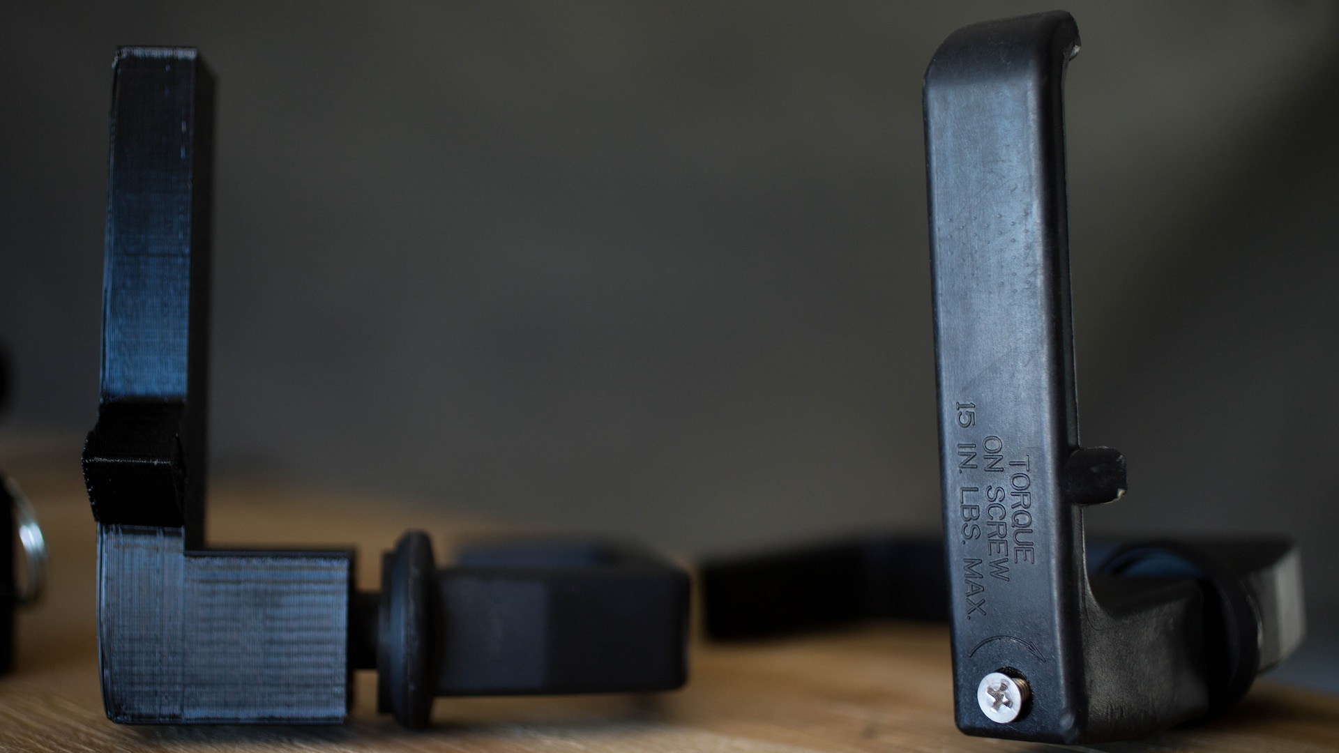 U.S. Marines with Marine Wing Support Squadron 372 use additive manufacturing equipment to make 3-D printed Humvee door handle, left, to replicate an original handle during a 3-D printer integration exercise at site 50 training area, Wellton, Arizona, Oct. 18, 2016. This exercise was part of Weapons Tactics Instructors course 1-17, a seven week training event hosted by Marine Aviation Weapons and Tactics Squadron One cadre which emphasizes operational integration of the six functions of Marine Corps aviation in support of a Marine Air Ground Task Force. MAWTS-1 provides standardized advanced tactical training and certification of unit instructor qualifications to support Marine aviation Training and Readiness and assists in developing and employing aviation weapons and tactics. 