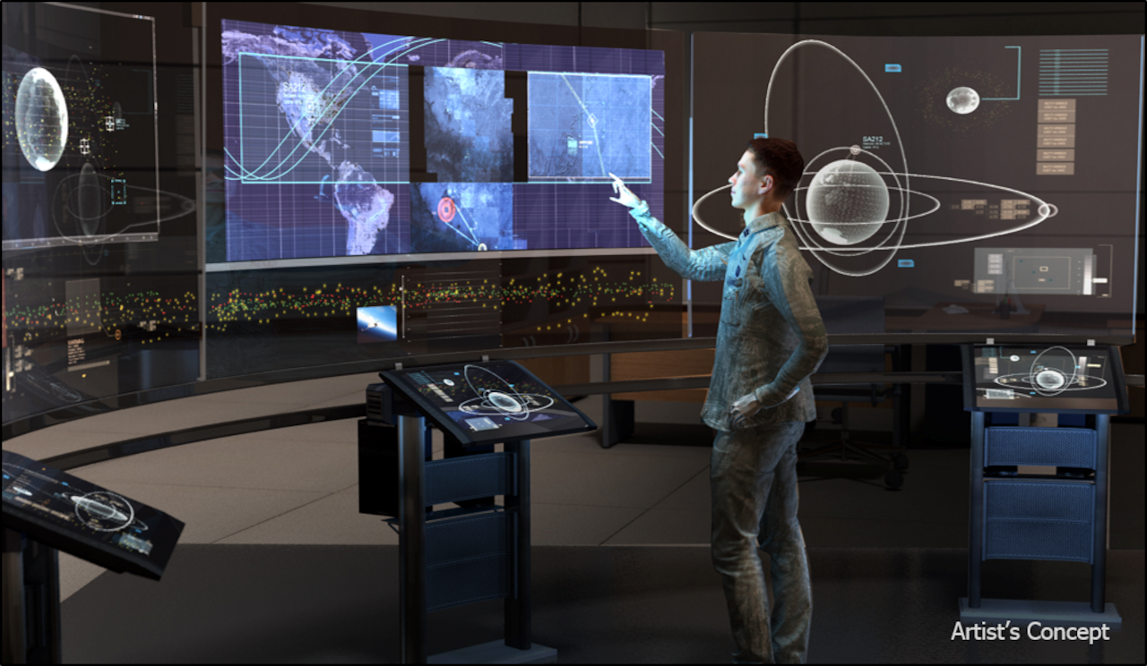 DARPA’s Hallmark program will provide improved capabilities to rapidly plan, assess and execute the full spectrum of U.S. military operations in space. DoD graphic