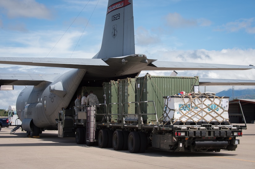 A C-130 Hercules from the Ohio Air National Guard provided airlift support by returning cargo from Haiti to Soto Cano Air Base, Honduras. Joint Task Force-Bravo personnel worked around the clock for 15 days straight providing airlift support carrying personnel and relief supplies to Hurricane Matthew-stricken Haiti and began returning to Honduras Oct. 16. 
