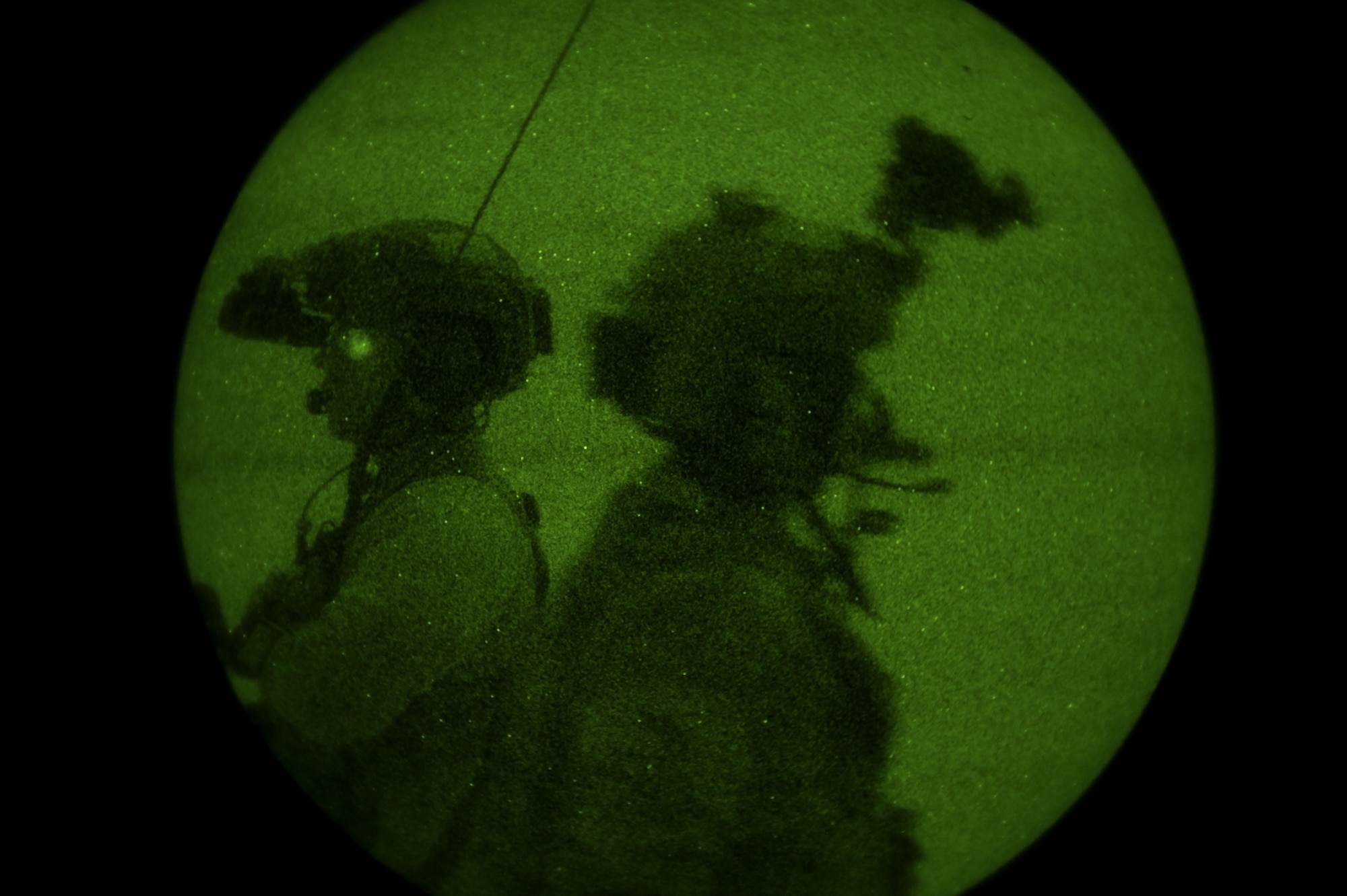 Special Tactics Airmen assigned to the 26th Special Tactics Squadron communicate with aircraft in their airspace during a Full Mission Profile exercise at White Sands Missile Range, N.M., Oct. 12, 2016.  The FMP was utilized to integrate special operations forces and foster tactical maturity through deliberate planning and execution of a force projection package and enable Special Tactics Airmen pre-deployment evaluation. (U.S. Air Force photo by Tech. Sgt. Manuel J. Martinez)