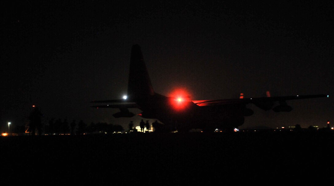 U.S. Air Force combat controllers assigned to the 1st Special Operations Squadron, 320th Special Tactics Squadron and Republic of Korea (ROK) 255th Special Operations Squadron, board a U.S. Air Force MC-130H Combat Talon II, assigned to the 353rd Special Operations Group at Kunsan Air Base, Republic of Korea, Oct. 22, 2016. Members from the 320th STS and 1st SOS worked with the ROK 255th SOS to enhance U.S. and ROK Air Force Special Operations Forces' capabilities. They conducted infiltration methods, jump clearing team operations, airfield establishment, aircraft control and close air support familiarization. (U.S. Air Force photo by Senior Airman Colville McFee/Released)