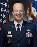 Official portrait of Air Force Gen. John W. "Jay" Raymond, for his position as commander, Air Force Space Command, Peterson Air Force Base, Colo., taken Oct. 14, 2016.  U.S. Air Force photo/Scott M. Ash