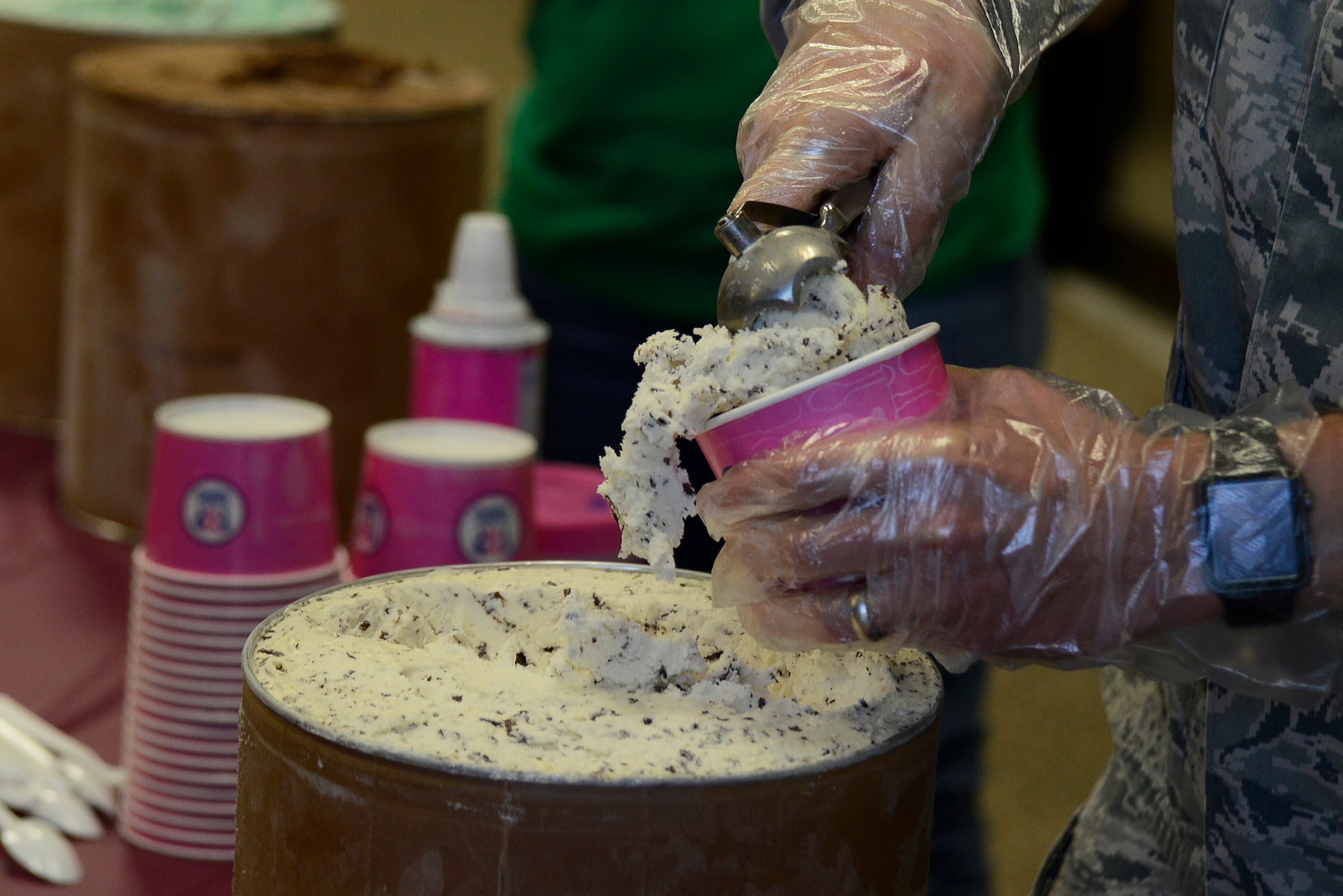 Team Shaw’s Annual AbilityOne Picnic provided complimentary gift bags, lunch, and ice cream for Team Shaw members with disabilities at Shaw Air Force Base, S.C., Oct. 21, 2016. During the picnic, members were awarded titles such as “Most Improved” and “Employee of the Year.” (U.S. Air Force photo by Airman 1st Class BrieAnna Stillman) 