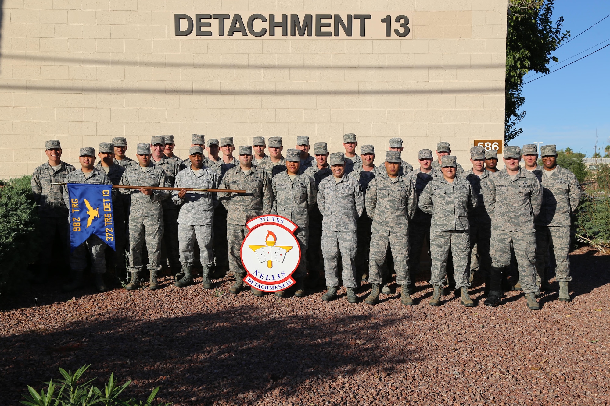 The 372nd Training Squadron’s Detachment 13 is comprised of 33 instructors spanning 15 Air Force Specialty Codes.