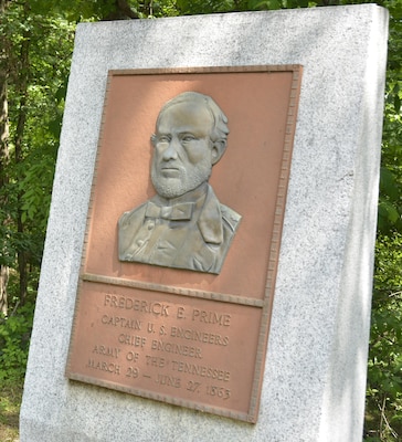 Capt. Frederick E. Prime: Born in Italy on Sept. 24, 1829, Prime graduated at the top of the West Point Class of 1850. He spent his pre-war career building fortifications along the Atlantic and Gulf coasts. Elevated to captain at the outbreak of hostilities, Prime was wounded and captured in the Battle of Mill Springs, Kentucky, on Dec. 5, 1861. Following his exchange in the spring of 1862, he was assigned as chief engineer on Grant’s staff.