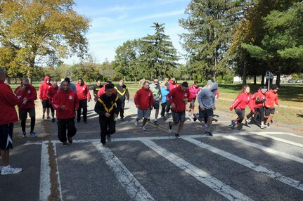 Soldiers from the U.S. Army Reserve's 99th Regional Support Command participated in a Red Ribbon 5K Run/3K Walk Oct. 26 at Joint Base McGuire-Dix-Lakehurst, New Jersey.  The event was sponsored by the base's Army Substance Abuse Program office.  Red Ribbon Week pays homage to all the men and women who have made the ultimate sacrifice in support of our nation's struggle against drug trafficking and abuse.