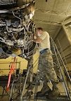 Senior Airman Theodore Amundsen, 5th Maintenance Squadron phase jet mechanic, adjusts a fuel controller at Minot Air Force Base, N.D., Oct. 21, 2016. Airmen from the 5 MXS phase maintenance are responsible for performing in-depth inspections on aircraft parts that can’t be fixed on the flightline. (U.S. Air Force photo/Airman 1st Class J.T. Armstrong) 
