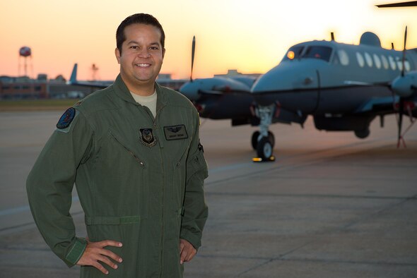 Second Lt. Brent Webb, graduated from combat systems officer school, Oct. 14, 2016, at Naval Air Station Pensacola, Florida. Lieutenant Webb is the first MC-12W CSO from Will Rogers Air National Guard Base to graduate since the wings transition ot a special operations wing. (U.S. Air National Guard photo / Senior Master Sgt. Andrew LaMoreaux)
