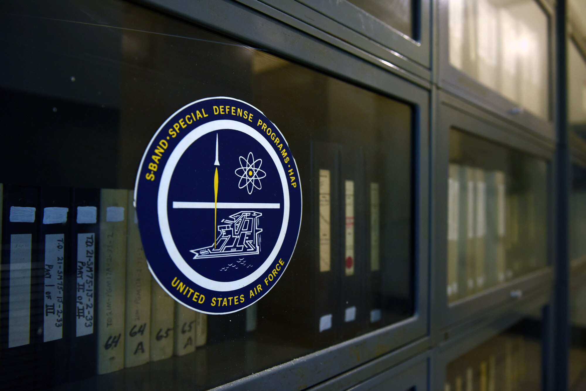 Archived documents are displayed as part of the renovations to the blockhouse on Space Launch Complex 10, Oct. 25, 2016, Vandenberg Air Force Base, Calif. During the past year Vandenberg’s Space and Technology Center, sometimes referred to as the base museum, has received various upgrades that are expected to continue into 2017. (U.S. Air Force photo by Senior Airman Kyla Gifford/Released)