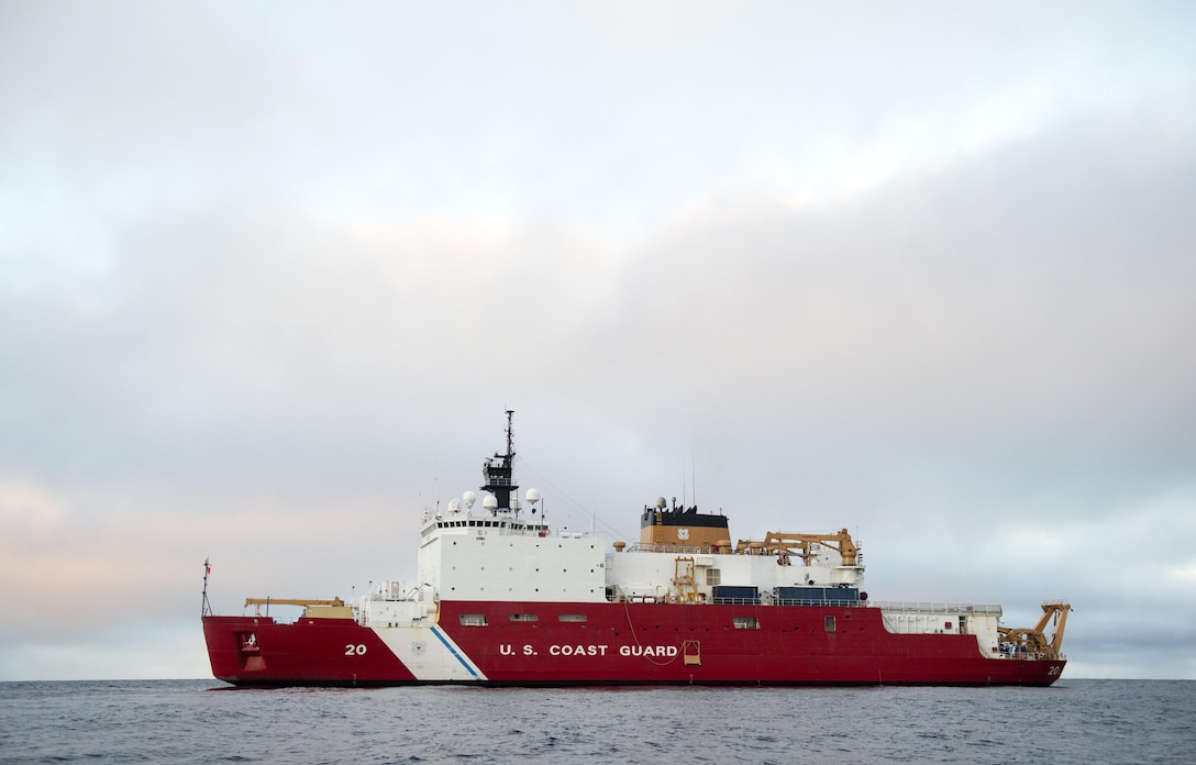 Coast Guard Cutter Healy, a 420-foot icebreaker homeported in Seattle, conducts operations in the southern Arctic. The Coast Guard is responsible for ensuring safe, secure, and environmentally responsible maritime activity in U.S. Arctic waters.  (U.S. Coast Guard photo by Petty Officer 2nd Class Cory J. Menden)