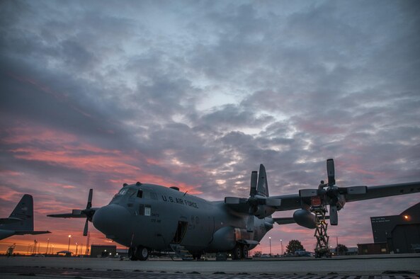 Members of the 179th Maintenance Group work on a C-130H Hercules in Mansfield, Ohio, as part of normal training operations Oct. 26, 2016. The 179th Airlift Wing is always on a mission to be the first choice to respond to state and federal missions with a trusted team of Airmen. (U.S. Air National Guard photo/Tech. Sgt. Joe Harwood)
