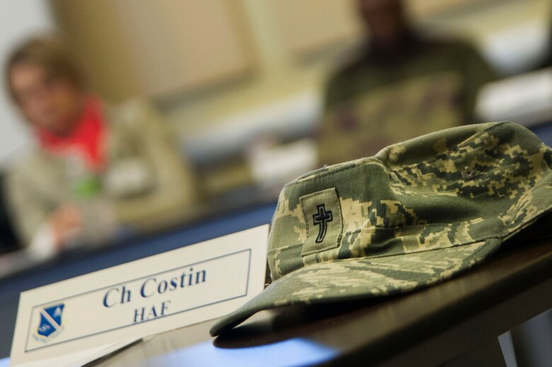 U.S. Air Force Chief of Chaplains Maj. Gen. Dondi Costin  speaks to chaplains and chaplain assistants during the AFDW Chaplain Corp Conference on Joint Base Andrews, Md., Oct. 25, 2016. (U.S. Air Force photo by Senior Master Sgt. Adrian Cadiz)(Released)