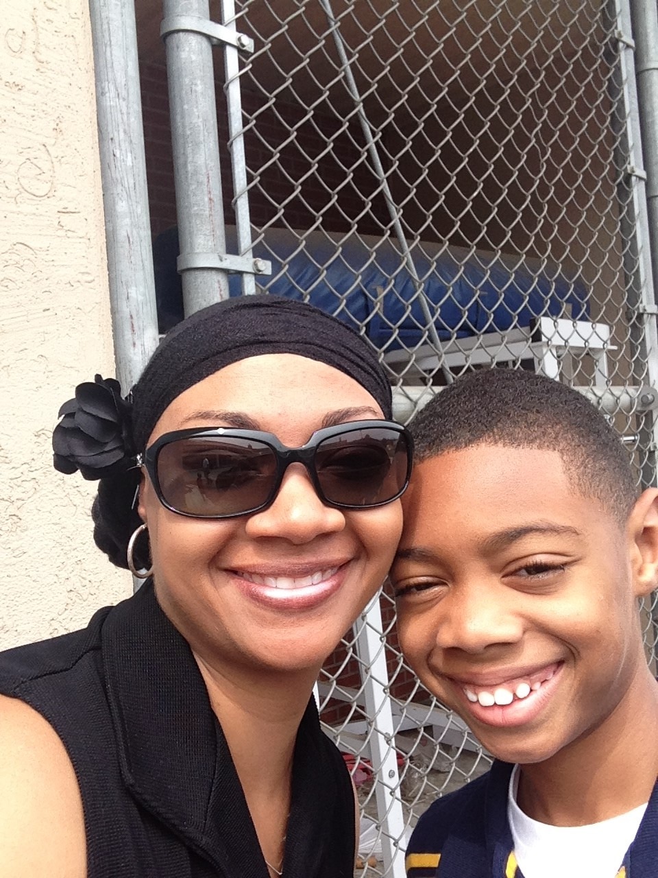 U.S. Air Force Lt. Col. Shamekia Toliver, 7th Civil Engineer Squadron commander, takes a photo with her son, Javon, when she was stationed at Osan Air Base, Korea in 2014. Toliver’s sons, Javon and Jace, were ages 8 and 4 respectively when she was diagnosed with breast cancer at the age of 38. Even at their young age, she choose to disclose her illness to them as she felt they had a right to know. (Courtesy photo)

