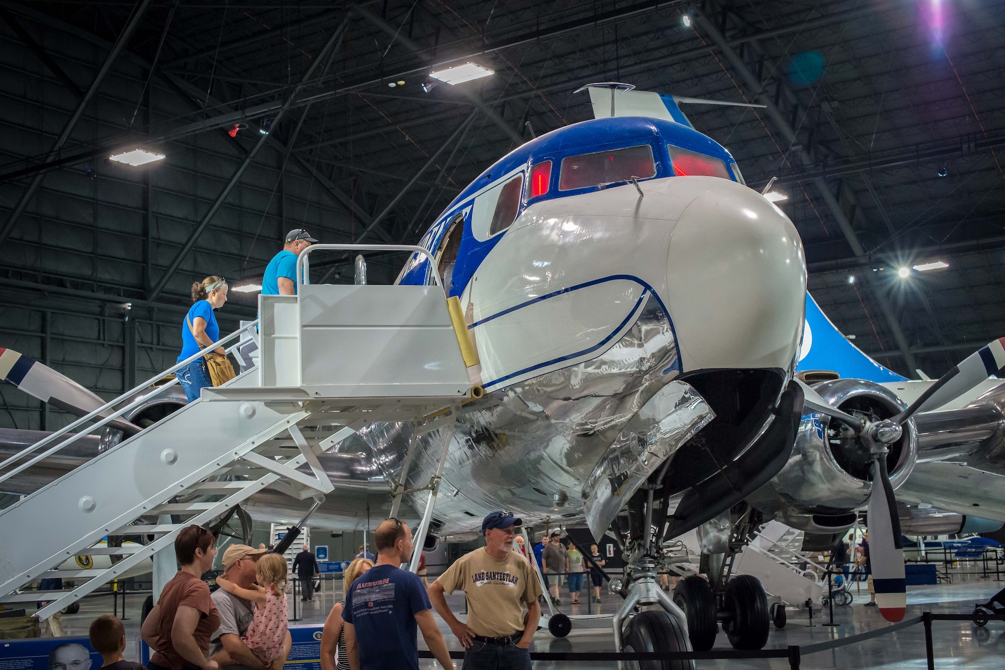 DAYTON, Ohio -- The Douglas VC-118 “Independence” on display in the Presidential Gallery at the National Museum of the United States Air Force. (U.S. Air Force photo by Jim Copes)