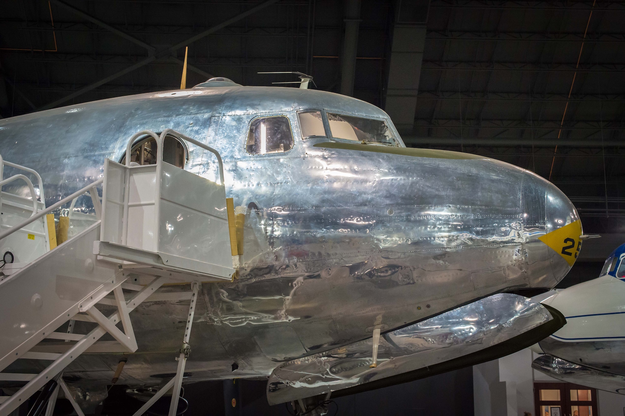 DAYTON, Ohio -- The Douglas VC-54C “Sacred Cow” on display in the Presidential Gallery at the National Museum of the United States Air Force. (U.S. Air Force photo by Ken LaRock)