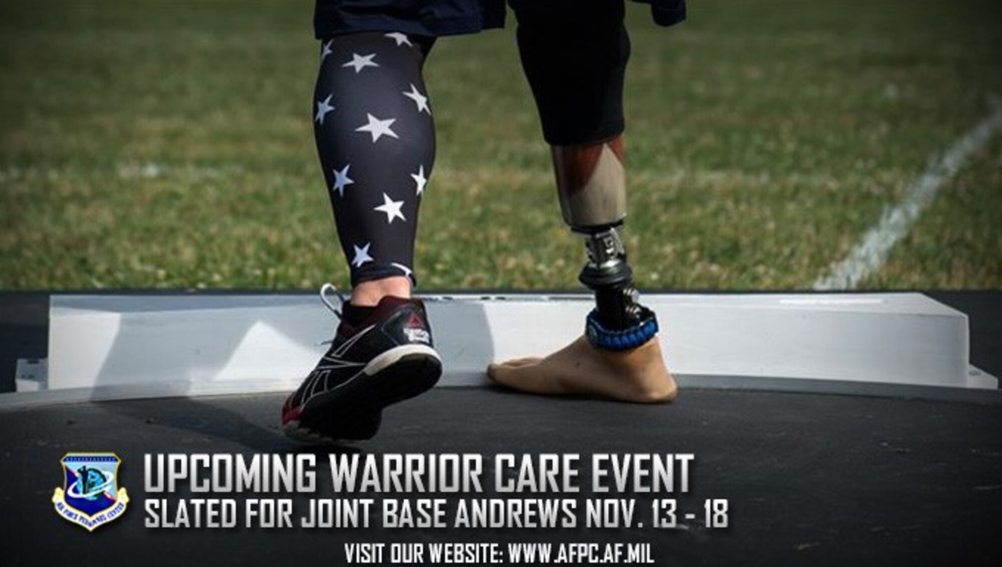 The Air Force Wounded Warrior program is hosting a Warrior CARE event at Joint Base Andrews, District of Washington, in November. AFW2 provides personalized service, support and advocacy for the needs of seriously wounded, ill and injured Airmen. (U.S. Air Force courtesy photo)
