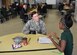 1st Lt. Marie York, 914th Logistics Readiness Squadron, is interviewed by an eighth grade student from the Bilingual Center School 33 in Buffalo, N.Y., October 5, 2016.  Several members of the 914th and 107th Airlift Wings, along with other Western New York veterans participated in a veterans’ interview day.  Students from School 33 conducted one on one interviews with local veterans as the eighth graders complete an advanced school project to develop a deeper understanding of the United States Armed Services.  (U.S. Air Force photo by Master Sgt. Kevin Nichols)