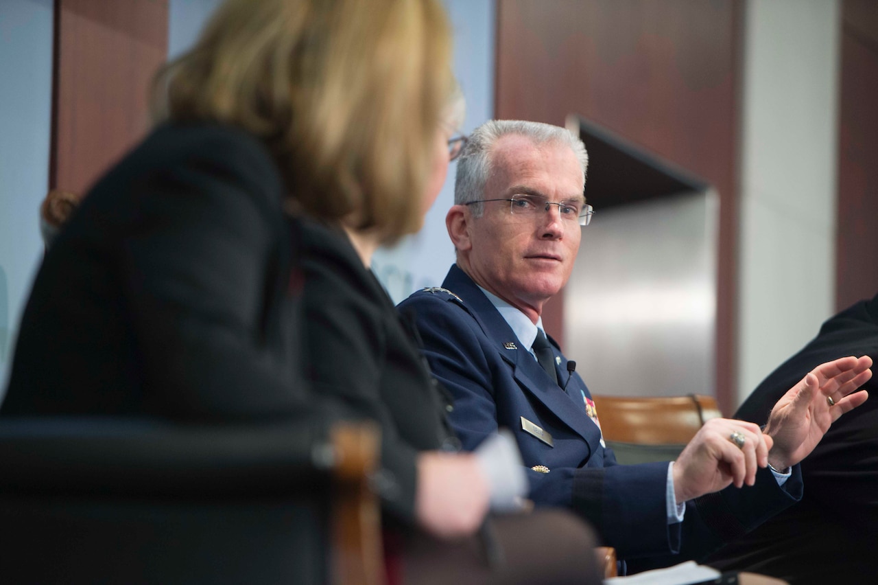 Vice Chairman of the Joint Chiefs of Staff Air Force Gen. Paul J. Selva speaks at the Center for Strategic and International Studies about the Pentagon’s third offset strategy in Washington, D.C., Oct. 28, 2016. DoD photo by Navy Petty Officer 1st Class Tim D. Godbee