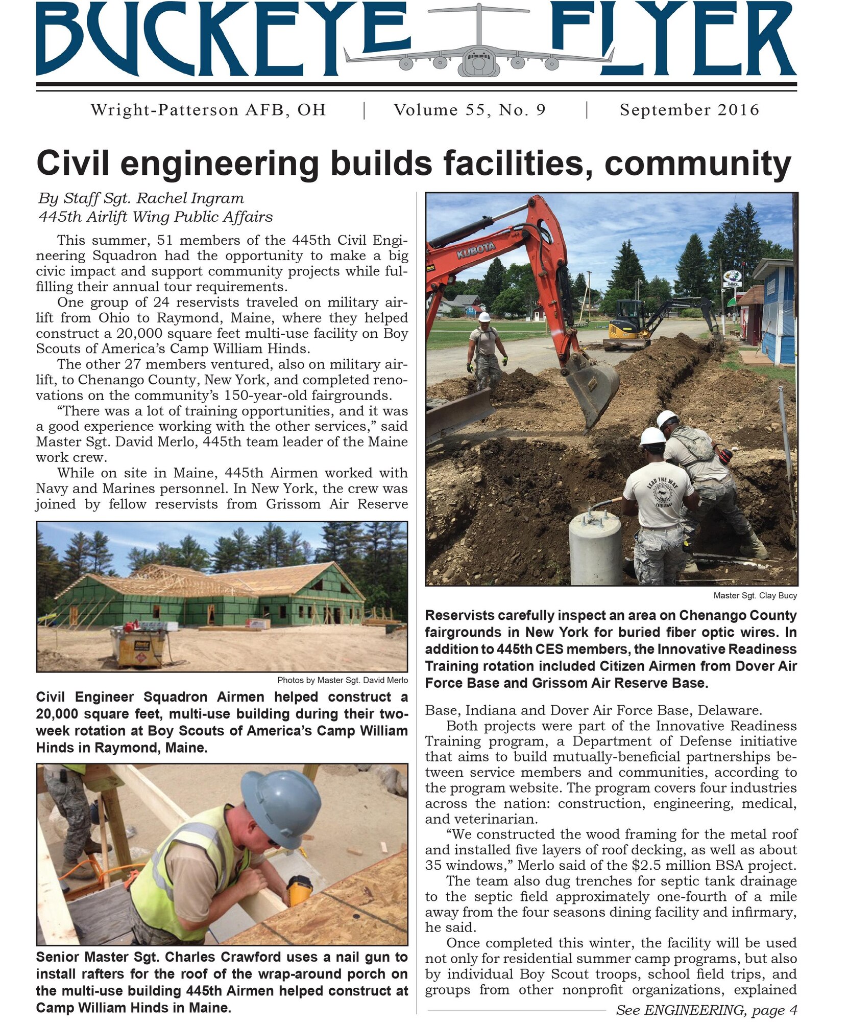 The Buckeye Flyer is the official publication of the 445th Airlift Wing and includes eight pages of stories, photos and features. (U.S. Air Force photo) 