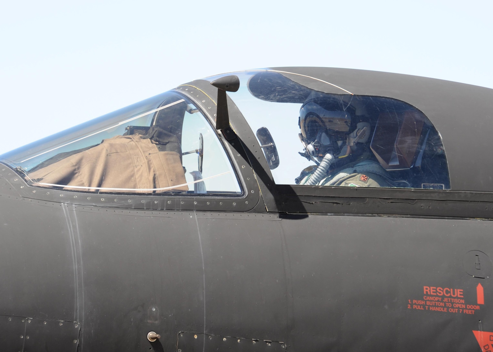 Maj. J.J., 1st Reconnaissance Squadron student pilot, taxis to the runway in a U-2 Dragon Lady Aug. 31, 2016, at Beale Air Force Base, California. J.J.'s flight qualified him as the 1,000 pilot to operate the U-2 in the aircrafts 61 years of service. (U.S. Air Force photo by Senior Airman Ramon A. Adelan)