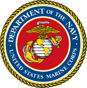 U.S. Marine Corps emblem.