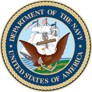 U.S. Navy emblem.