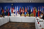 Senior Military Signal Officers from around the Indo-Asia Pacific discuss communications interoperability and future trends in communications technology during a meeting at Exercise Pacific Endeavor 16, Aug. 31, 2016). Sponsored by U.S. Pacific Command and hosted by the Australian Defence Force, Pacific Endeavor 2016 is a multinational workshop designed to enhance communication interoperability and expedite Humanitarian Assistance and Disaster Relief response in the Indo-Asia Pacific region. The workshop involved 250 participants from 22 allied and partner nations.