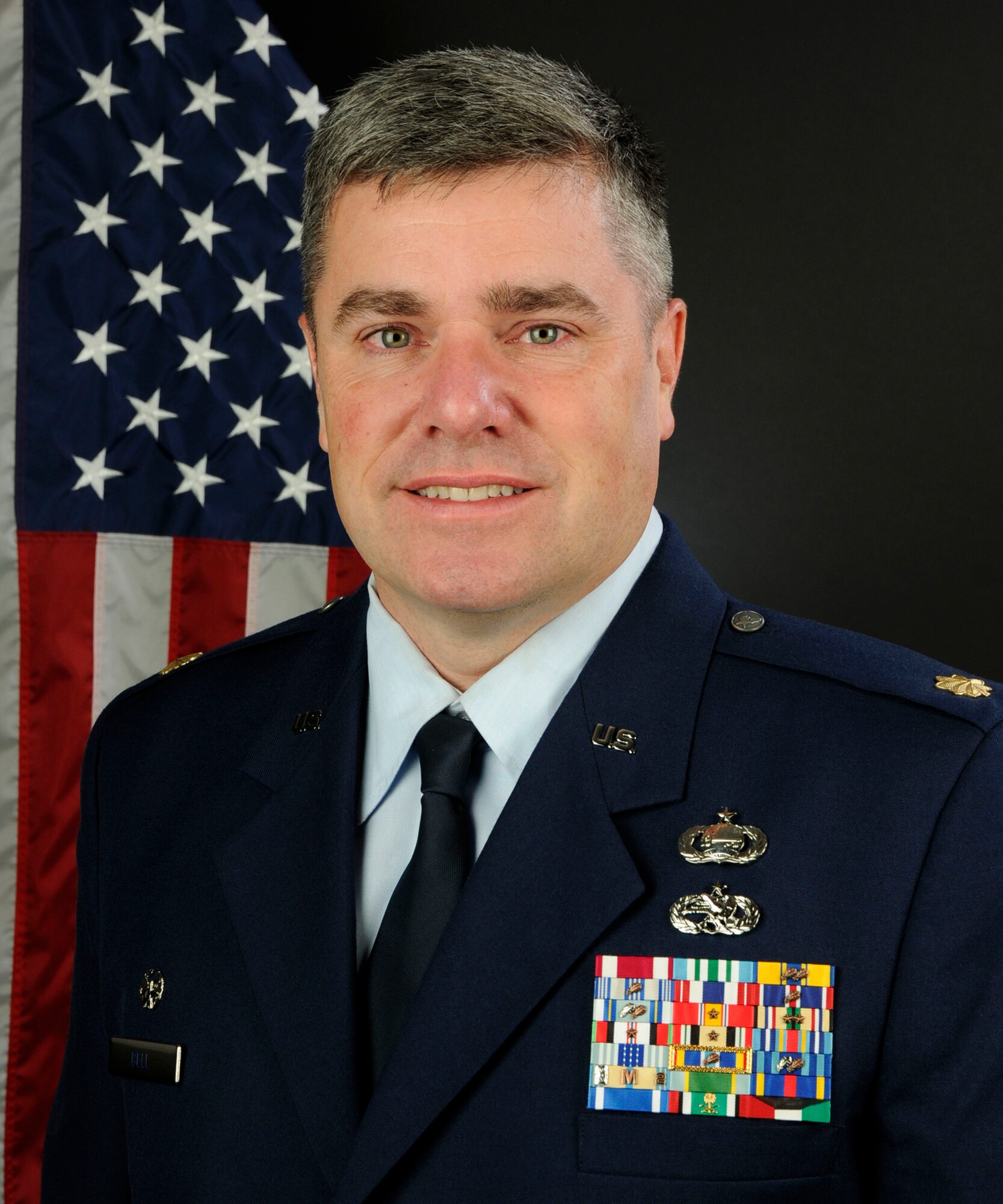 U.S. Air Force Maj. David Bell, commander of the 169th Maintenance Operations Flight at McEntire Joint National Guard Base, S.C., 15 July 2016. (U.S. Air National Guard photo by Airman 1st Class Megan Floyd)