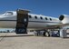 Aeromedical supplies sit outside of a C-21A at Ramstein Air Base, Germany, Aug. 24, 2016. Aeromedical evacuation is one of the three main jobs performed by the 86th Operations Group. (U.S. Air Force photo/Senior Airman Jimmie D. Pike)