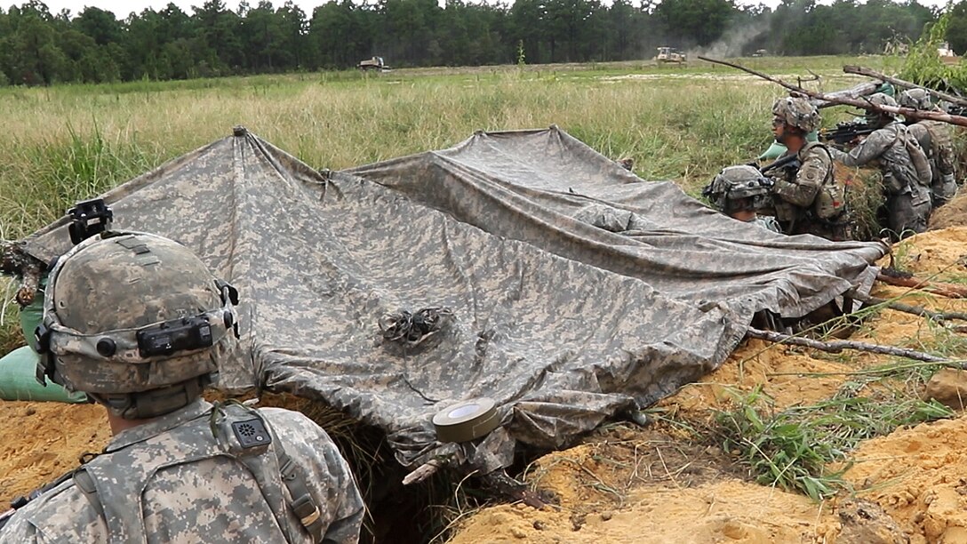 Soldiers participate in a field training exercise at Fort Bragg, N.C., Aug. 24, 2016. The soldiers are paratroopers assigned to the 82nd Airborne Division’s 2nd Battalion, 325th Airborne Infantry Regiment, 2nd Brigade Combat Team. Army photo by Staff Sgt. Jason Hull