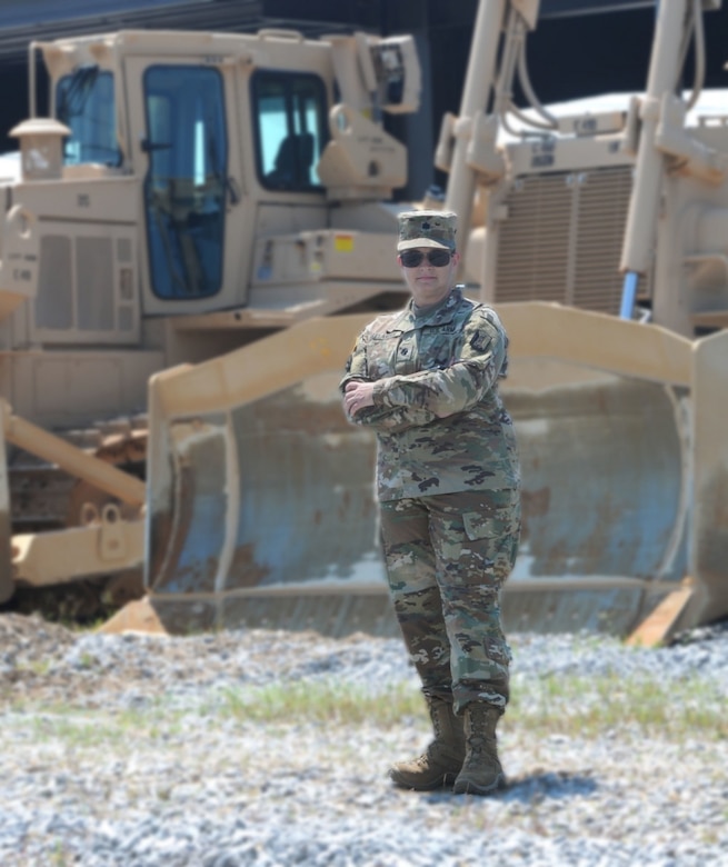 Army Lt. Col. Joy Alexander poses for a photo in Jackson, Miss., June 30, 2016. Alexander is the first female officer of the Mississippi Army National Guard to command an engineer battalion. Mississippi Army National Guard photo by Staff Sgt. Michael Williams