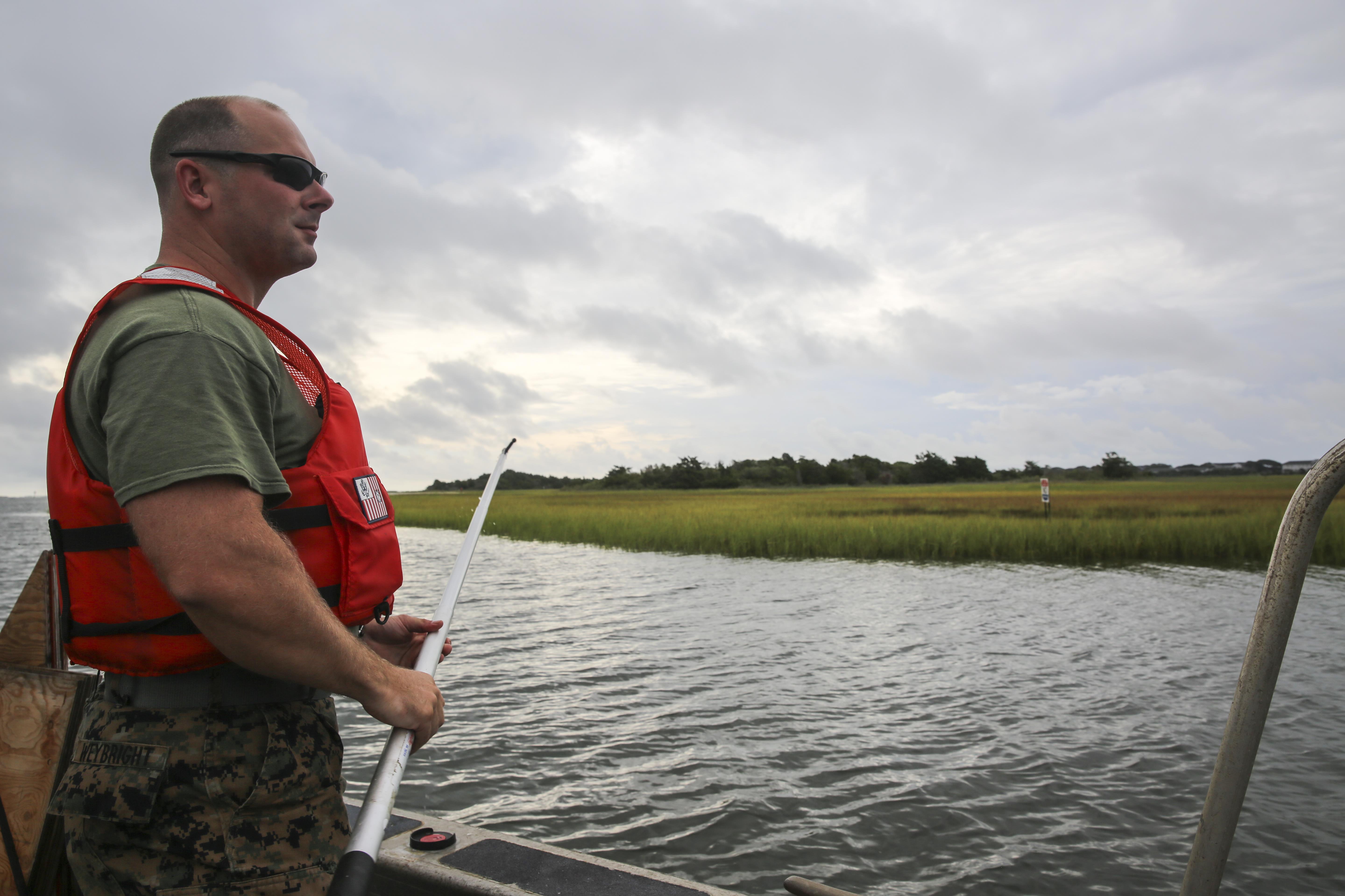 Uncharted Waters: Marines, Coast Guardsmen navigate the water > II 