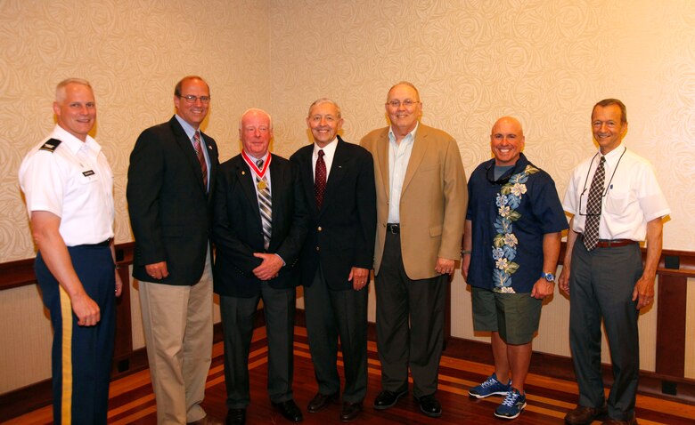 Col. Christopher Barron, Col. (ret)Tom Feir, Bill Scully, Col. (ret) Cliff Richardson, Col. (ret) Philip Harris, Col. Charles Samaris and Col. (ret) Carl Sciple.