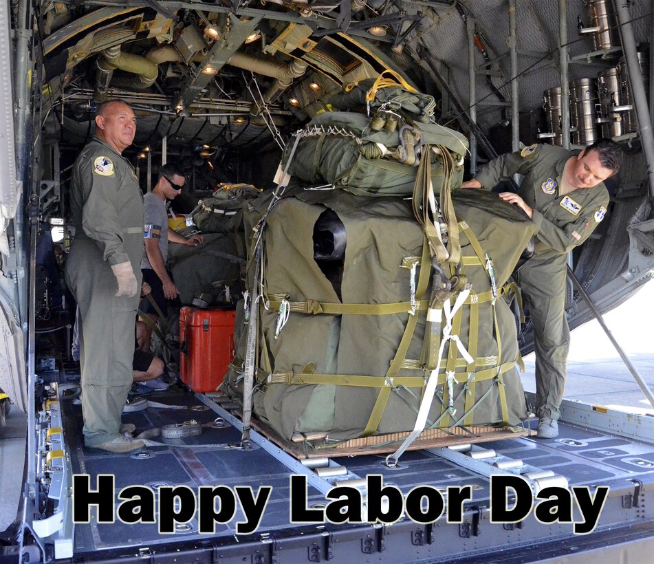 PATRICK AIR FORCE BASE, Fla. -- Loadmastsers with the 920th Rescue Wing inspect two RAMZ packs (Rigged Alternate Method Zodiac) in the back of a wing HC-130P/N King aircraft prior to a search-and-rescue mission. The packs each contain an inflatable Zodiac boat, an oxygen tank to inflate the boat, an outboard motor for the boat and medical equipment. When a survivor is spotted in the ocean, the RAMZ are pushed from the rear of the aircraft to parachute into the sea below. A team of pararescuemen follow, and once they’ve parachuted into the ocean, they assemble the RAMZ and use it to reach and rescue the survivor. (U.S. Air Force photo) 