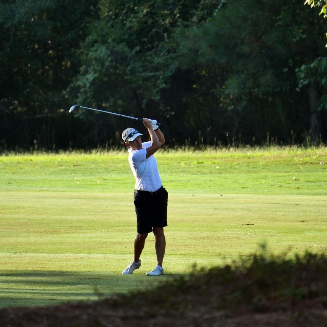 Army Col. Shauna Synder on the fairway during the 2016 Armed Forces Golf Championship at Fort Jackson, S.C. 20-23 August.  Synder took home the silver medal in the Women's Competition, as Army captured the Team gold medal, with Synder winning the sudden death tie-breaker.  