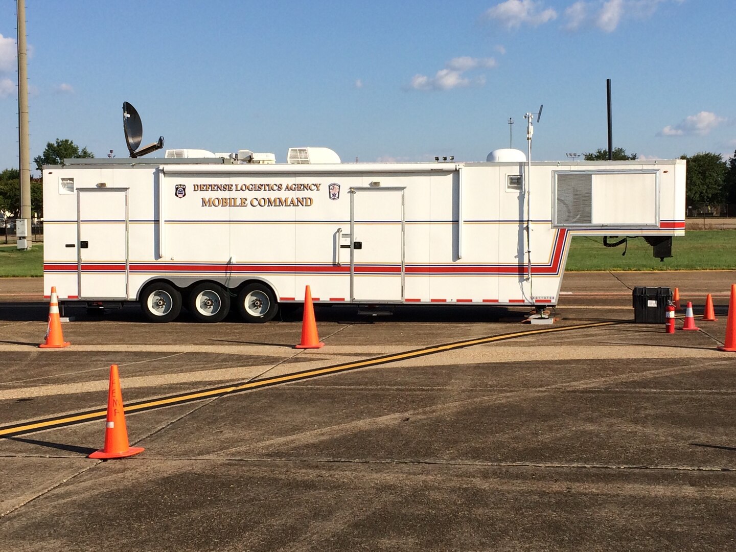 DLA Distributions Mobile Command center is on site at Maxwell Air Force Base located in Montgomery, Ala.