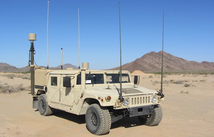 The Communication Emitter Sensing and Attack System II, or CESAS II, is the Corps’ sole high power, ground mobile electronic attack asset used to detect, deny and disrupt threat communications. The system is modular and can be integrated into the High Mobility Multipurpose Wheeled Vehicle or scaled down to a weight and size that can be carried by an individual. (U.S. Marine Corps photo)