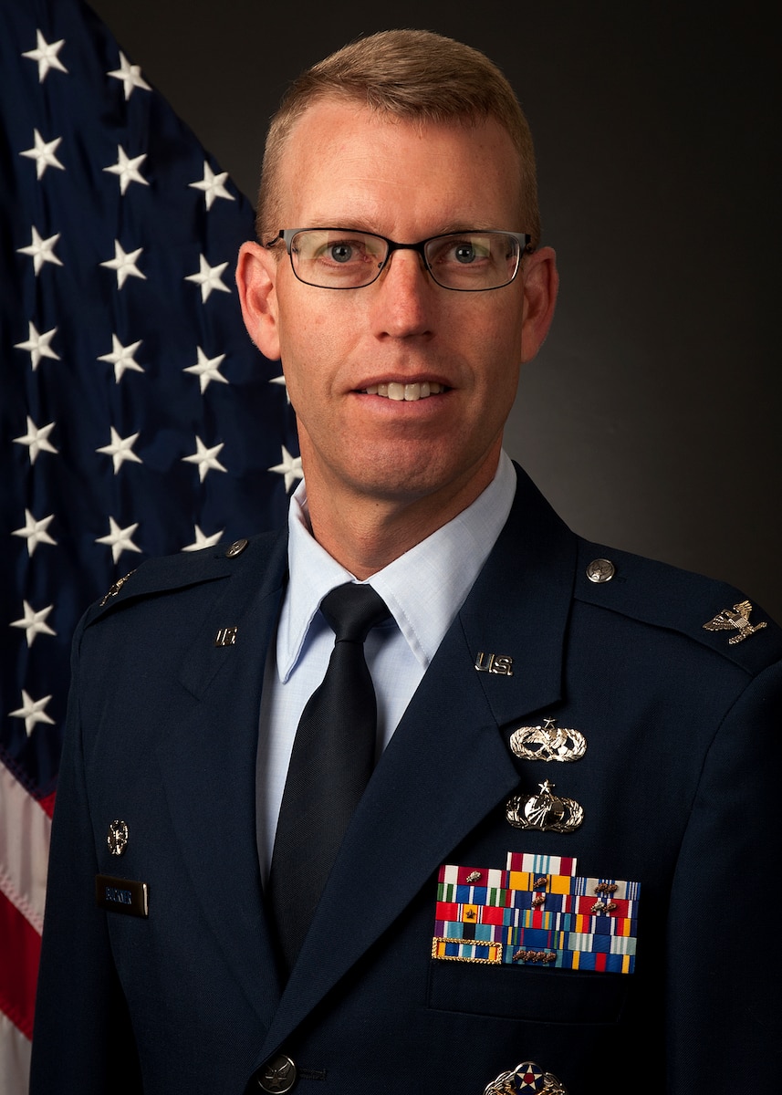 Official photo of Col. Greg Buckner, 90th Maintenance Group Commander