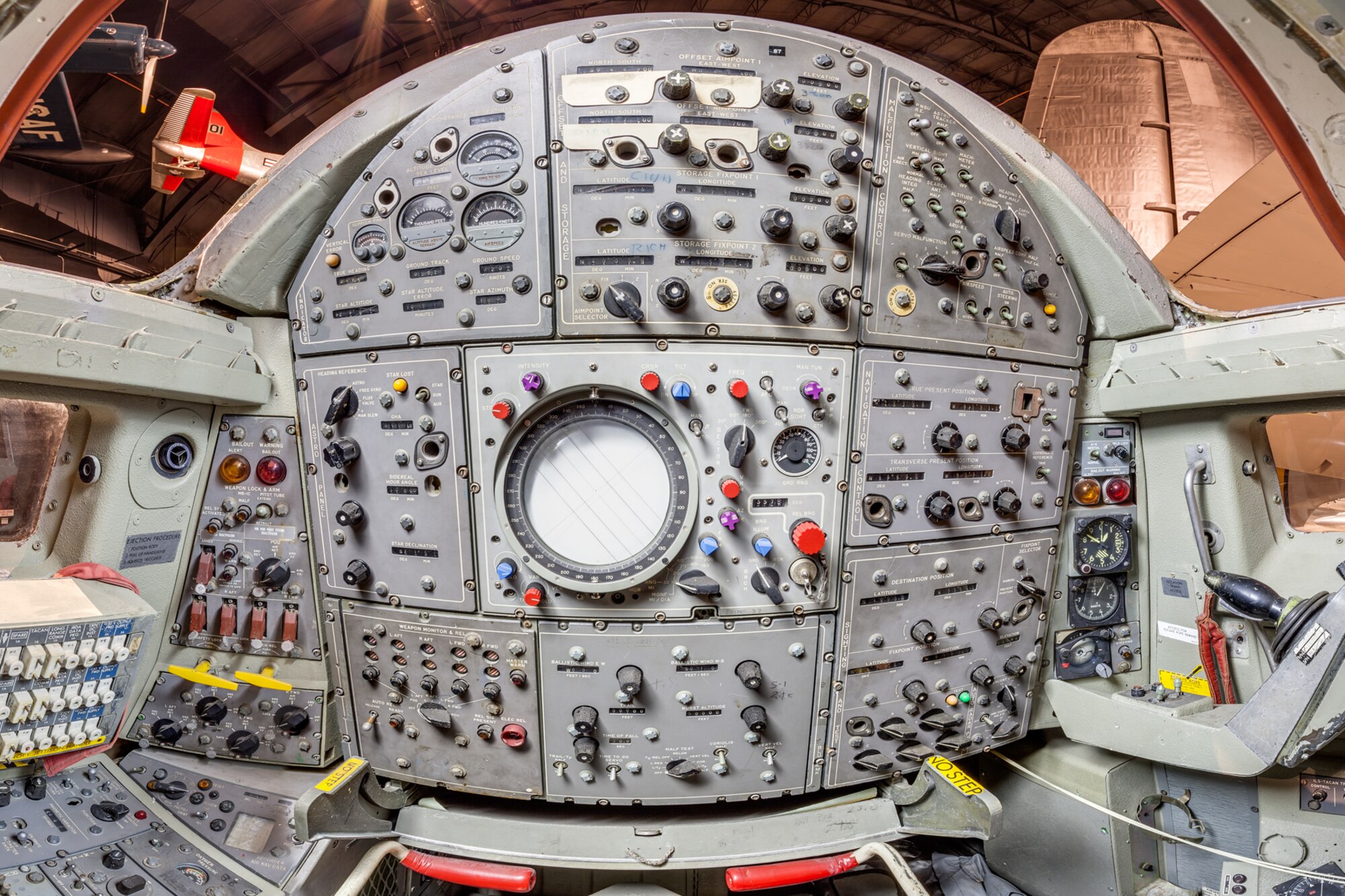 DAYTON, Ohio -- Convair B-58A Hustler navigator station view in the Cold War Gallery at the National Museum of the United States Air Force.(Photo courtesy of Lyle Jansma, Aerocapture Images)  
