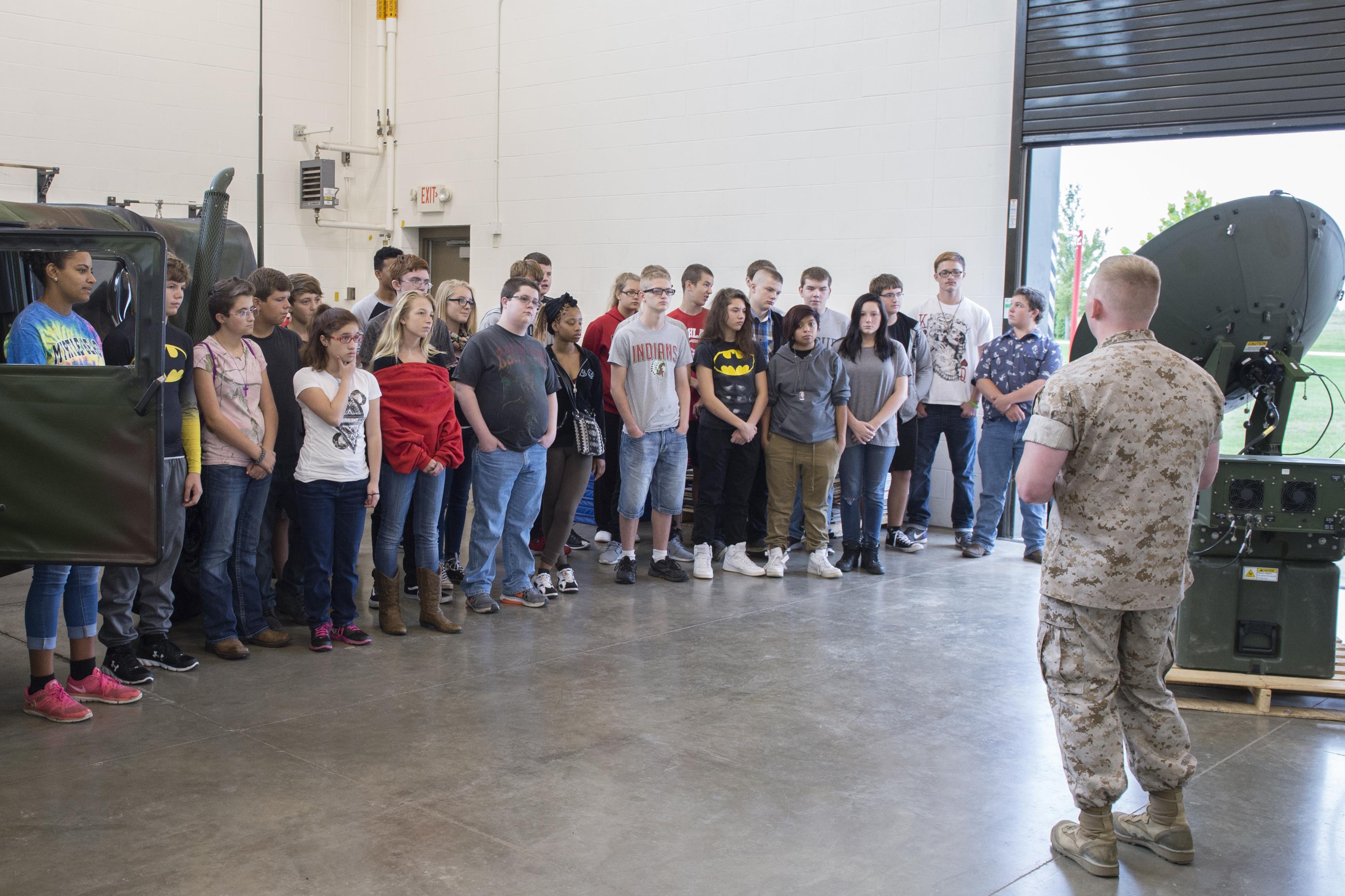 Anderson HS JROTC cadets tour Grissom > Grissom Air Reserve Base