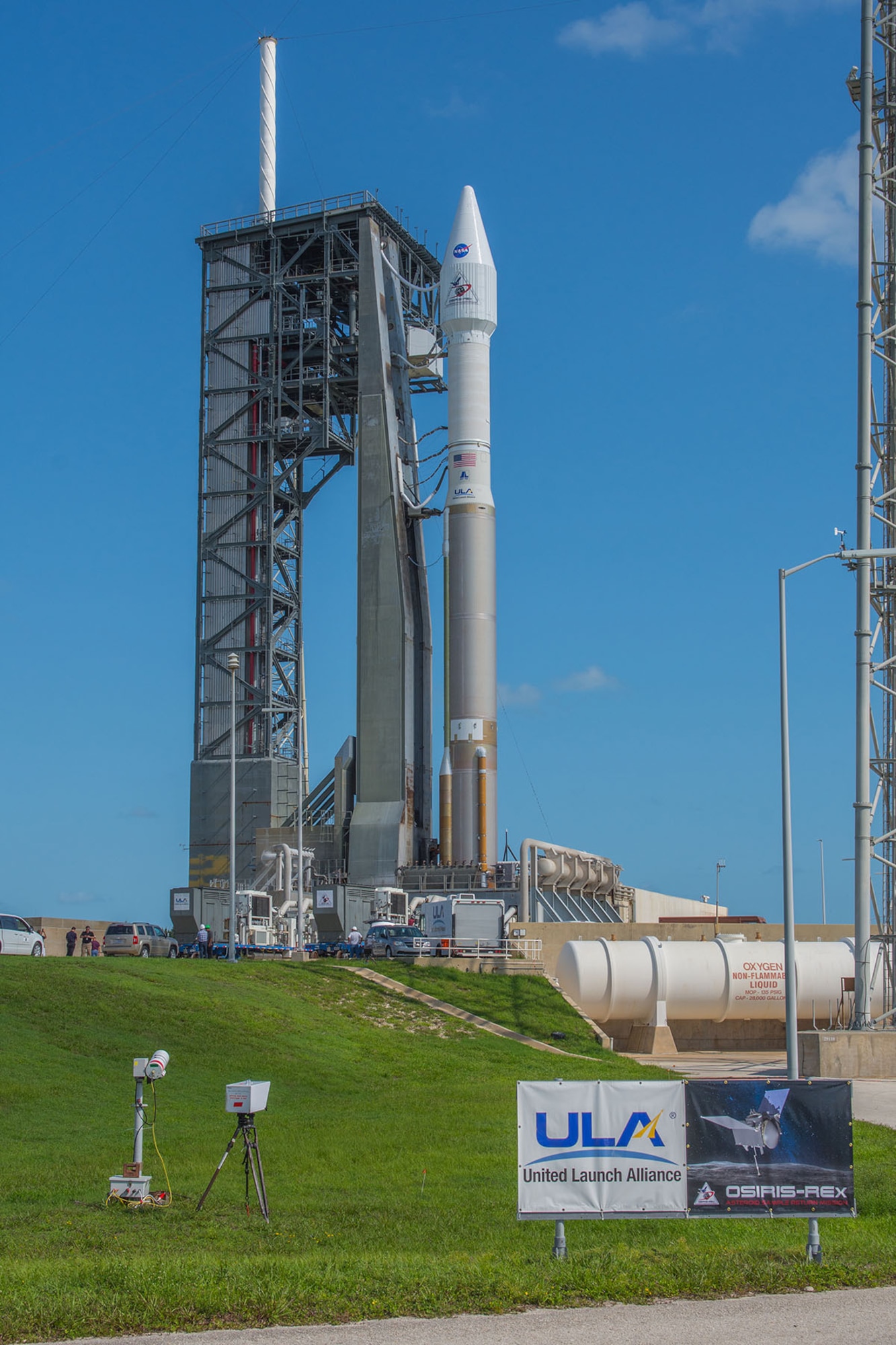 The 45th Space Wing supported NASA’s successful launch of the OSIRIS REx spacecraft aboard a United Launch Alliance Atlas V rocket from Space Launch Complex 41 here September 8 at 7:05 p.m. ET. This is the first U.S. mission that will travel to near-Earth asteroid Bennu to collect surface samples.  As planned, the spacecraft will reach its asteroid target in 2018 and return a sample to Earth in 2023, according to NASA. (Courtesy photo/United Launch Alliance)
