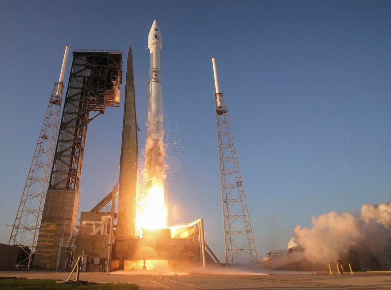 The 45th Space Wing supported NASA’s successful launch of the OSIRIS-REx spacecraft aboard a United Launch Alliance Atlas V rocket from Space Launch Complex 41 at Cape Canaveral Air Force Station, Fla., Sept. 8, 2016. This is the first U.S. mission that will travel to near-Earth asteroid Bennu to collect surface samples. As planned, the spacecraft will reach its asteroid target in 2018 and return a sample to Earth in 2023, according to NASA. (Courtesy photo/United Launch Alliance)
