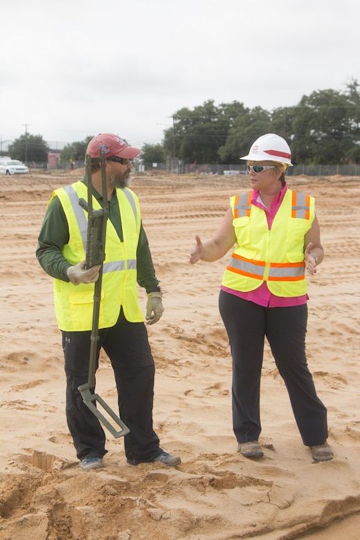 During the excavation phase of the new Basic Training Complex Four at Fort Jackson, the Charleston District discovered white phosphorous grenades on the site when smoke came out of the ground. All protocols were followed and the grenades were properly removed and disposed of.