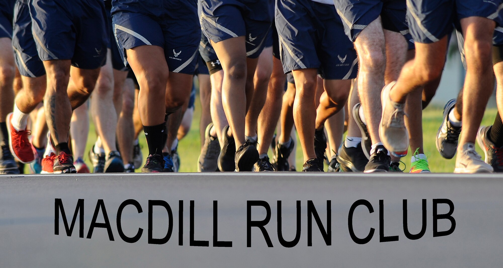 Airman 1st Class Christian Cardwell, an executive administrative assistant with the 6th Mission Support Group, created the MacDill Run Club during his tenure as dorm council president. The MacDill Run Club is held on the second to last or last Friday of every month. (U.S. Air Force graphic by Senior Airman Tori Schultz)