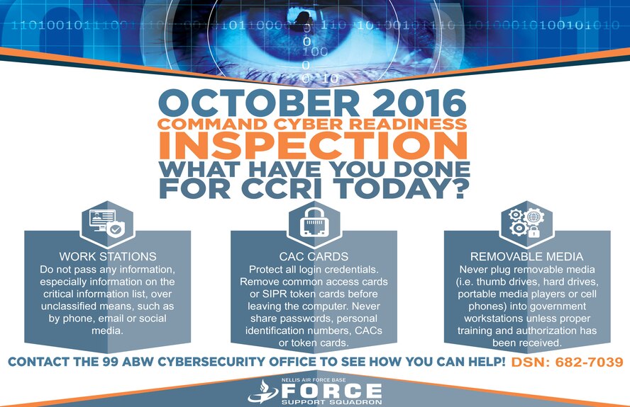 An illustration explaining the upcoming Command Cyber Readiness Inspection.