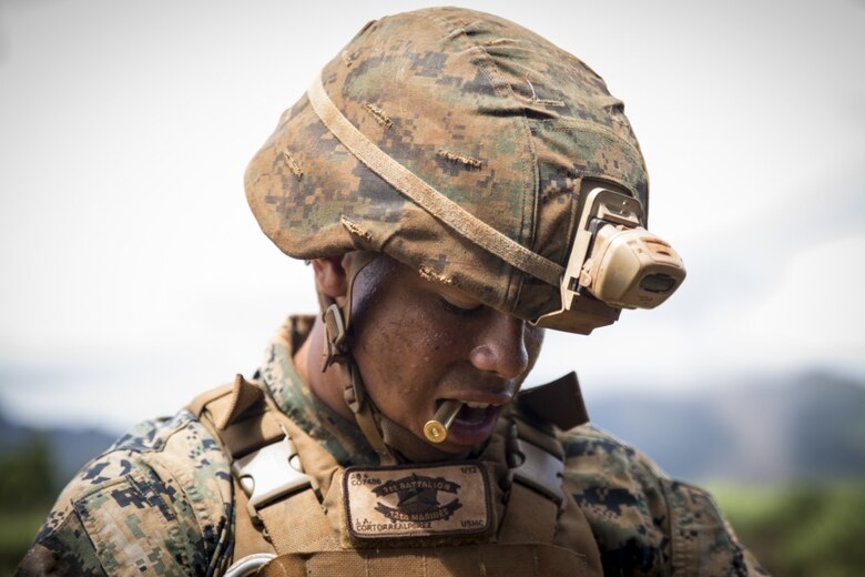 SCHOFIELD BARRACKS – Lance Cpl. Jose Cortorreal Perez, an artilleryman with Bravo Company, “Black Sheep,” 1st Battalion, 12th Marine Regiment, and a Brooklyn, N.Y., native reloads a magazine of M82 Primers for a M777 Light Weight Towed Howitzer during a training exercise aboard Schofield Barracks, Sept. 06, 2016. Marines from Bravo Co., “Black Sheep,” 1st Bn, 12th Marines, participated in exercise Spartan Fury 16.4. Spartan Fury is a pre-deployment exercise in which service members conduct live-fire artillery training and unit leaders are able to further assess and improve the lethality of the battalion. (U.S. Marine Corps photo by Lance Cpl. Jesus Sepulveda Torres) 